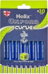 HELIX OXFORD CURVE 1MM NEEDLE POINT BALL PENS X10