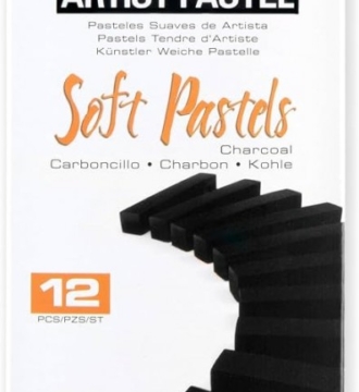 Royal and Langnickel 12 Charcoal Black Soft Pastels