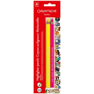 491.702 CARAND'ACHE HIGHLIGHTER PENCILS 2PK