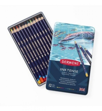 DERWENT INKTENSE TIN 12 ASSTD