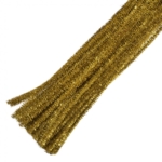 Glitter Chenilles: 30cm x 6mm: Gold: 20 Pieces