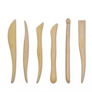 Potters Wooden Sculpting Tools 6" Set