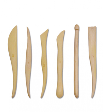 Potters Wooden Sculpting Tools 6" Set