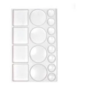 Paint Palette 16 wells White plastic