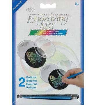 RAINBUTN-101 ENGRAVING ART RAINBOW BUTTONS DESIGN YOUR OWN