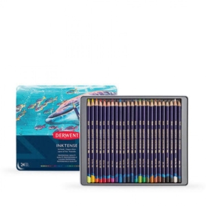 DERWENT INKTENSE PENCILS TIN X24