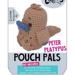 The Knitty Critters Amigurumi Crochet Kit - Pouch Pals