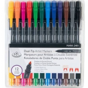 Royal & Langnickel Dual-Tip Artist Markers Pointed