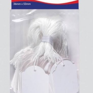 STRUNG TAGS 36x53MM PACK 100