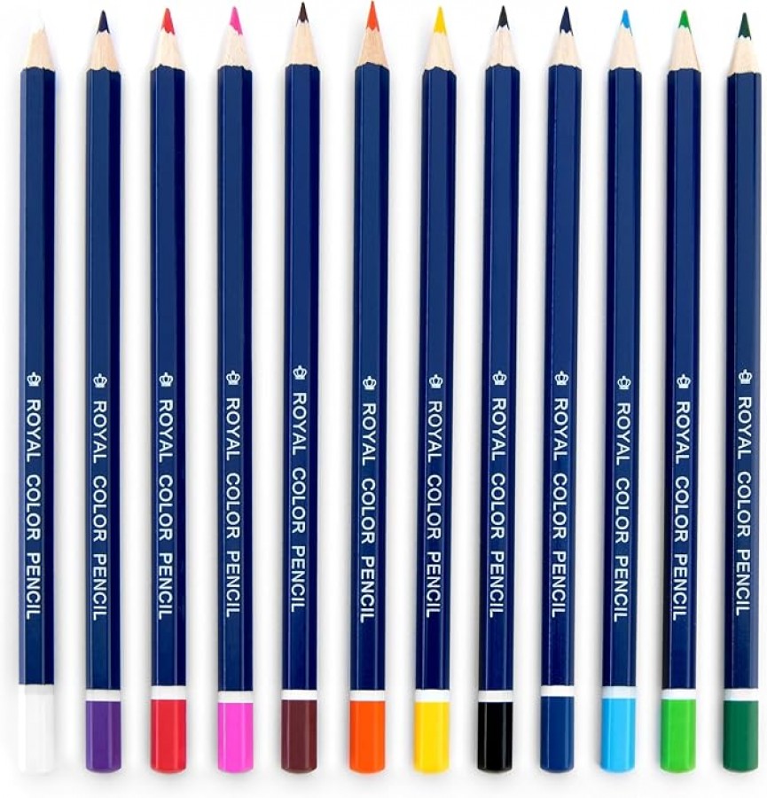 Royal and Langnickel 12 Coloured Pencil Set - Image 2