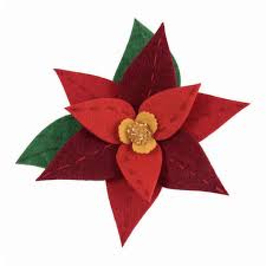 Felt Kit Poinsettia Brooch - Image 2