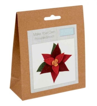 Felt Kit Poinsettia Brooch