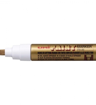 Uni Paint Marker Broad Chisel Tip Gold