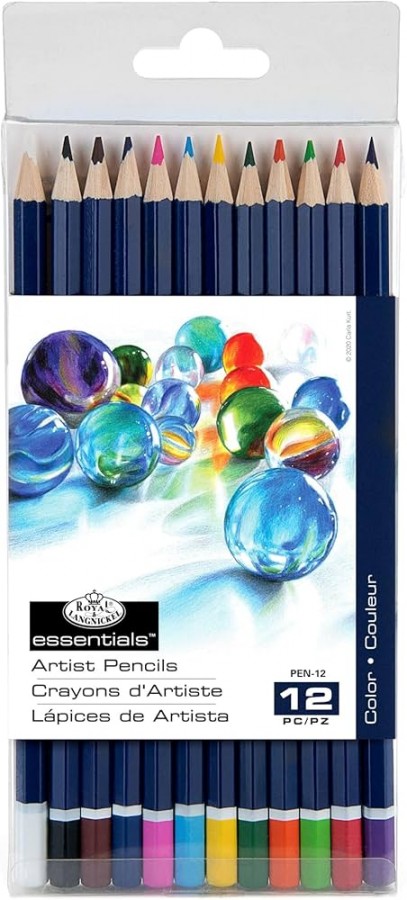 Royal and Langnickel 12 Coloured Pencil Set