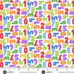 Andover - Back to School - Numbers White