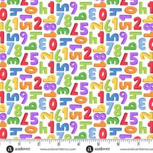 Andover - Back to School - Numbers White
