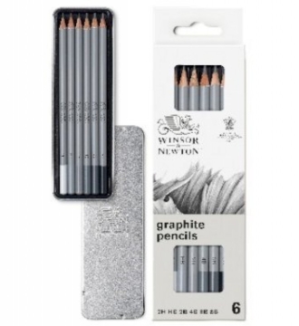 Winsor and Newton Studio Collection Graphite Pencil 6pc Set