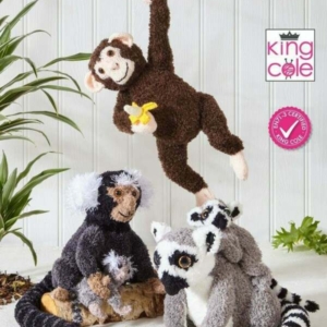 King Cole Pattern Book - Primate Pals