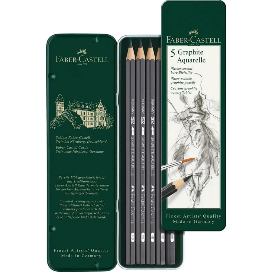 Faber Castell 5 Graphite Aquarelle