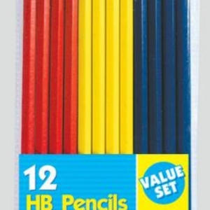 12 HB Pencils with Erasers