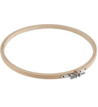 Embroidery Hoop Flexible Wood Effect 9"