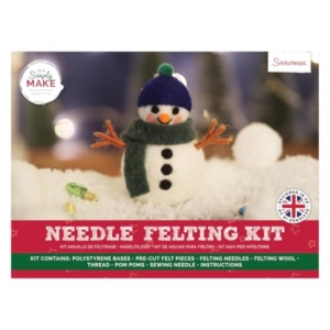 Needle Felting Kit - Snowman