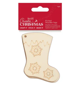 Wooden Tags - Stocking