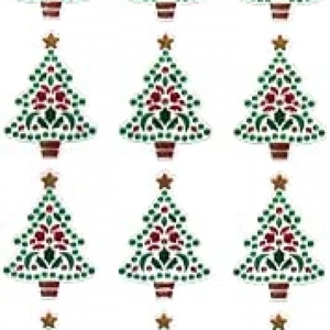 Crystal Stickers Christmas Trees