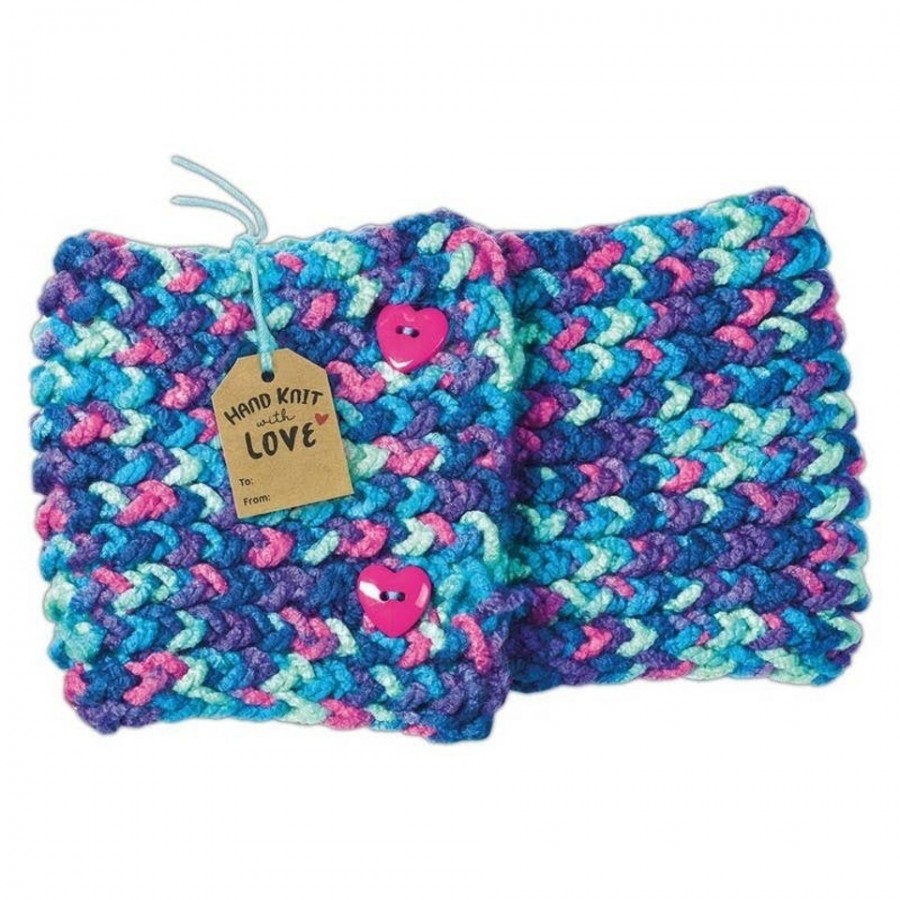 Quick Knit Button Scarf - Image 2