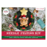Needle Felting Kit - Cat in Wreath
