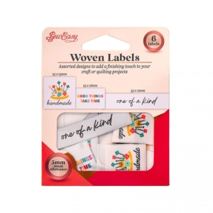Woven Labels (6 pc assorted designs)