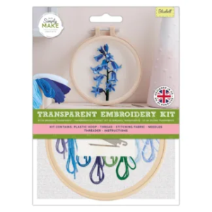 Transparent Embroidery Kit - Bluebells