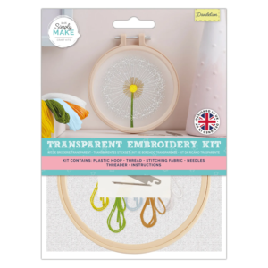 Transparent Embroidery Kit - Dandelion
