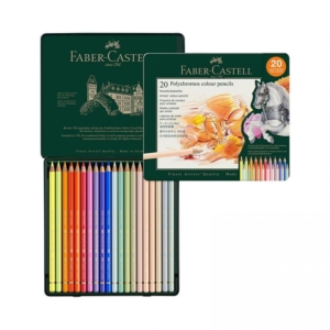 Faber Castell 20 Polychromos Artist' Pencils New Colours