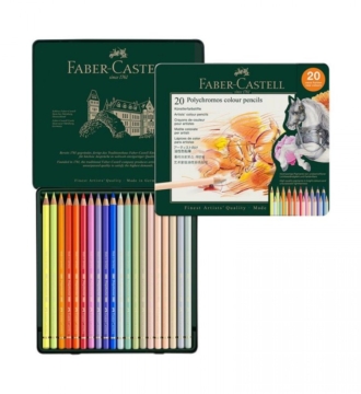 Faber Castell 20 Polychromos Artist' Pencils New Colours