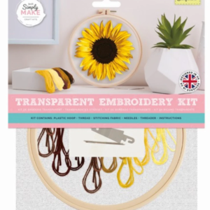 Transparent Embroidery Kit - Sunflower