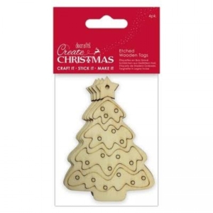 Wooden Christmas Tags - Trees
