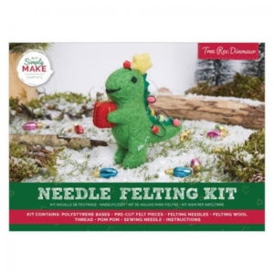 Needle Felting Kit - Tree Rex Dinosaur