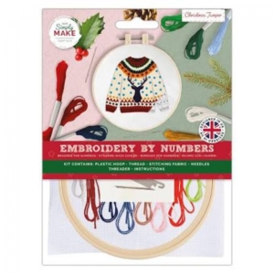 Embroidery By Numbers Kit - Christmas Jumper