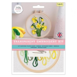 Transparent Embroidery Kit - Daffodils