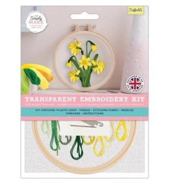 Transparent Embroidery Kit - Daffodils