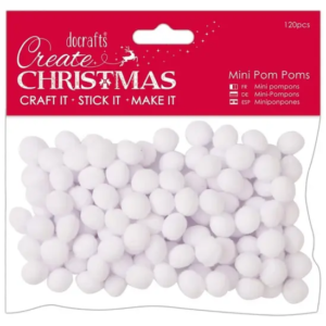 Mini Pom poms - white