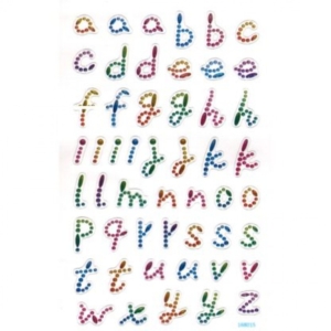 Crystal Stickers Alphabet Lower Case