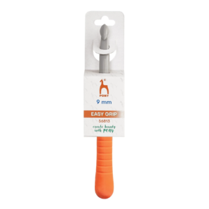 Crochet Hook: Plastic: Easy Grip Handle with Finger Flat