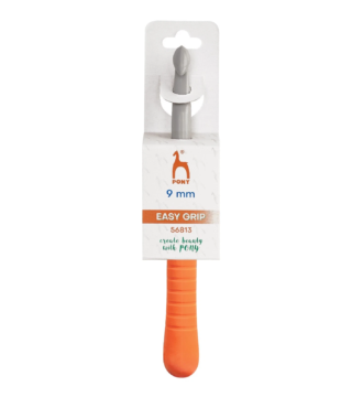 Crochet Hook: Plastic: Easy Grip Handle with Finger Flat