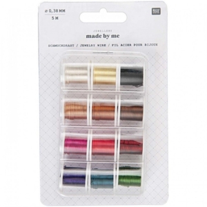 Rico - Steel Jewellery Wire (0.35mm x 5m) pack of 12