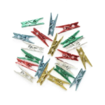 Mini Metallic Assorted Pegs