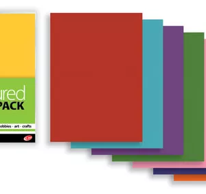 A4 Coloured Card - 40 sheets