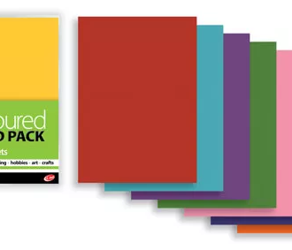 A4 Coloured Card - 40 sheets