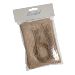 Jute Bag with String: Pack of 5: Natural
